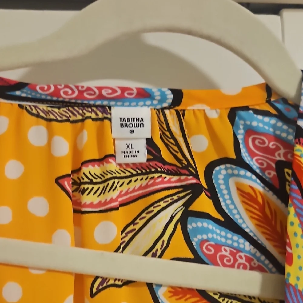 Tabitha Brown X Target Floral Maxi Robe/Cover Up Xl - Picture 4 of 7